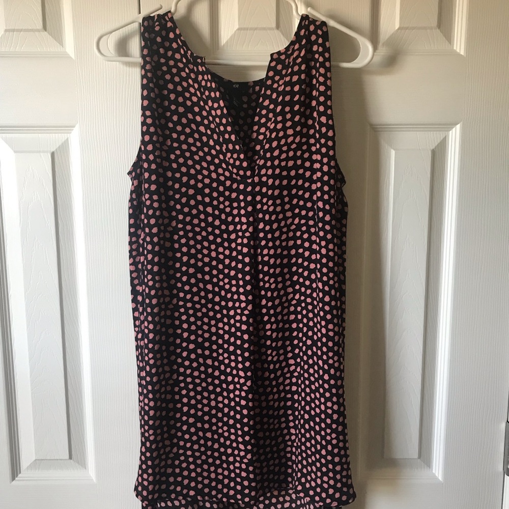 H&M Sleeveless Polkadot Blouse